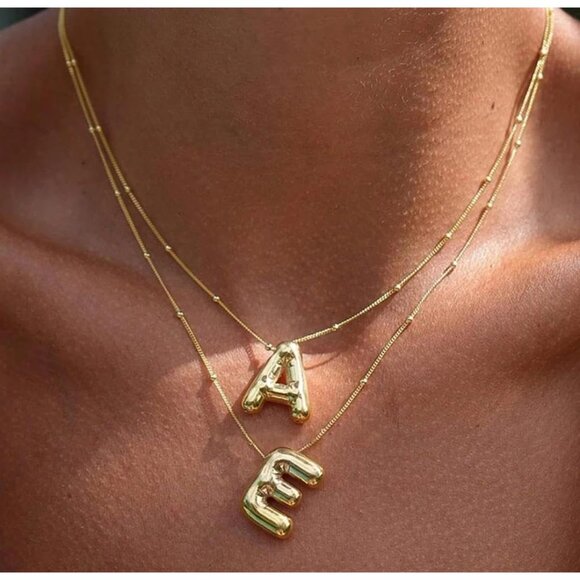 Hypoallergenic 18K Gold Plated Initial Necklace - Dainty Design for Every Day - Picture 4 of 7